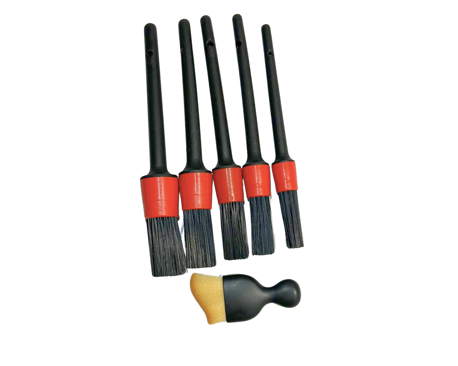 PERII AUTO 5+1 PENTRU CURATARE JANTE+PLASTIC DUR